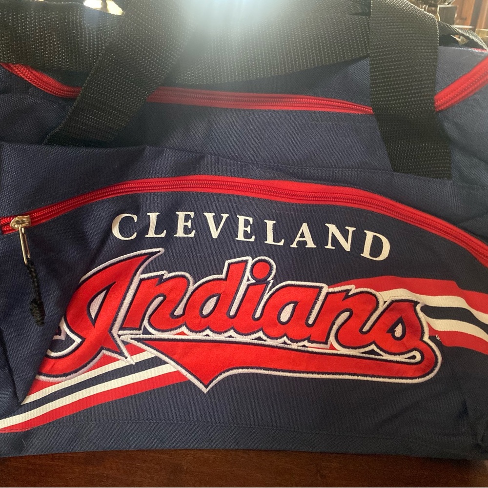 Vintage Cleveland Indians Chief  MLB Baseball Duffel Bag Unused